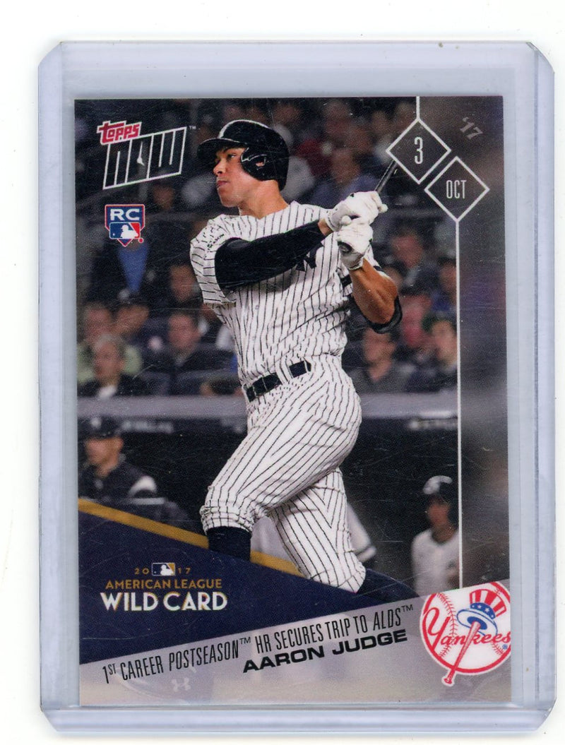 Aaron Judge 2017 Topps Now Wild Card 1st Career Postseason HR Rookie 