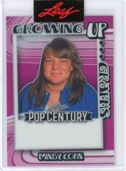 Mindy Cohn 2023 Leaf Pop Century Growing Up Graphs #'d 1/1 Unsigned Pre-Production Proof