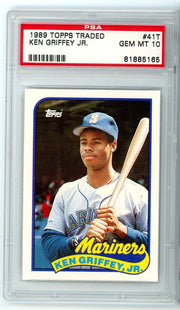 Ken Griffey Jr. 1989 Topps Traded RC PSA 10