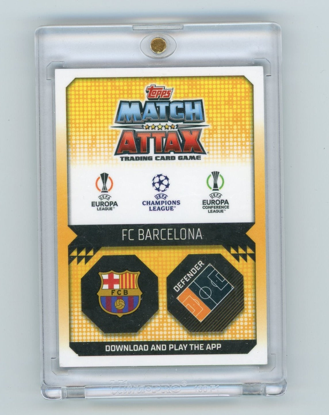 Jordi Alba 2022-23 Topps Match Attax Celebratory Memento UCL Title Winner
