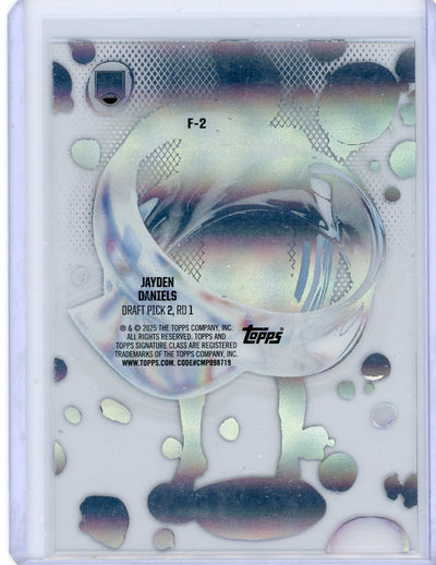 Jayden Daniels 2024 Topps Signature Class Fluidity rookie card