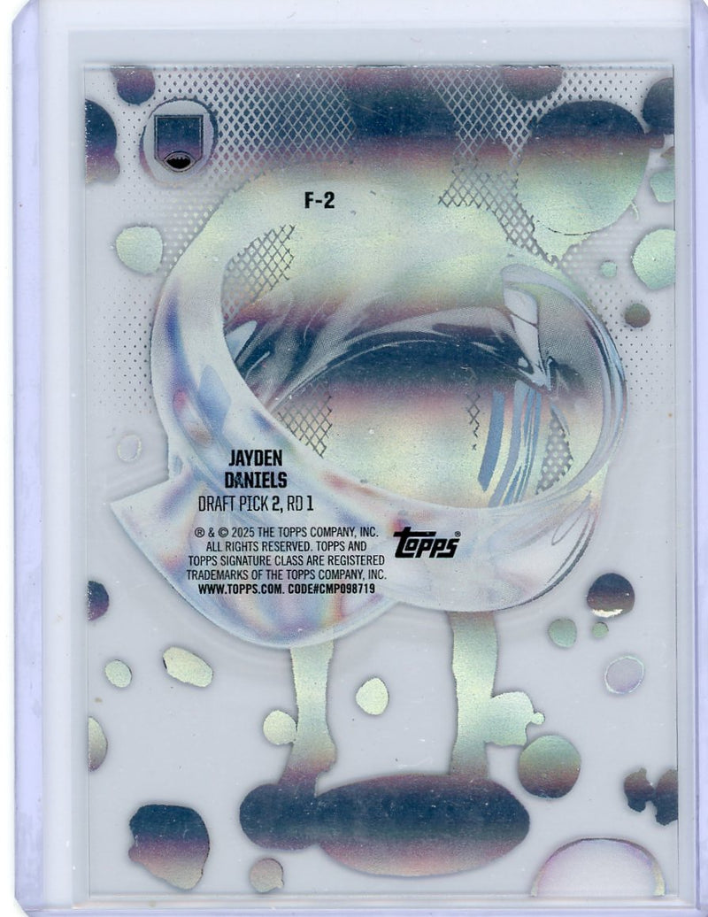 Jayden Daniels 2024 Topps Signature Class Fluidity rookie card