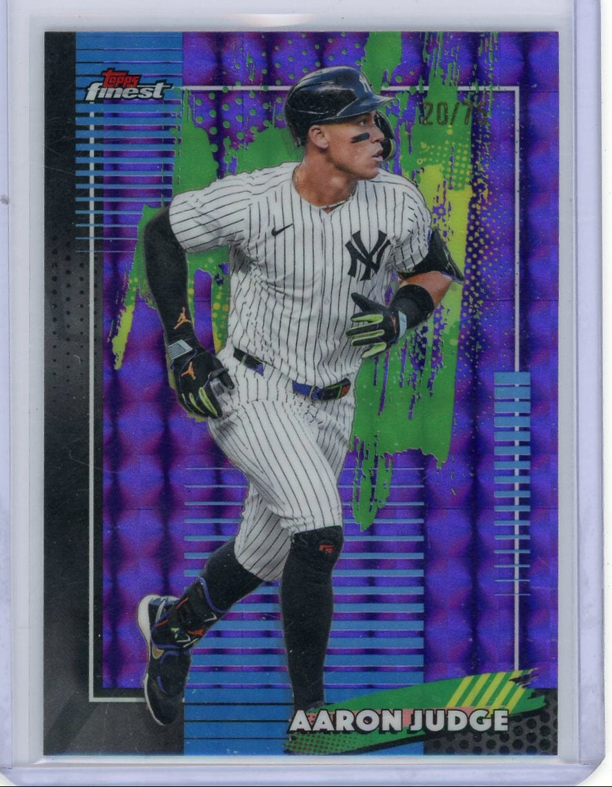 Aaron Judge 2026 Topps Finest Purple Geometric #'d 20/75