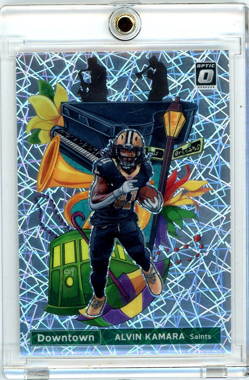 Alvin Kamara 2021 Panini Donruss Optic Downtown