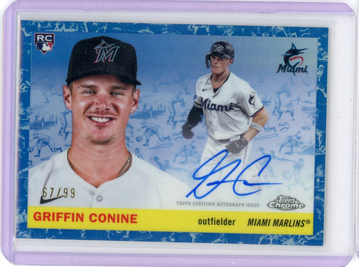 Griffin Conine Topps Chrome Platinum Baseball Autograph RC #'d 67/99
