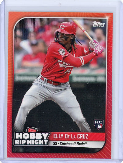 Elly De La Cruz 2024 Topps Hobby Rip Night Red Rookie Card