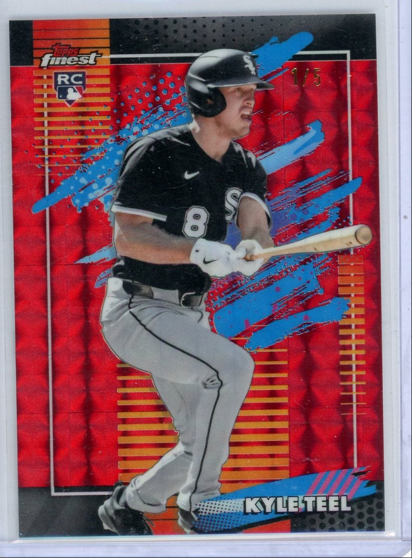 Kyle Teel 2026 Topps Finest Red Geometric #'d 1/5