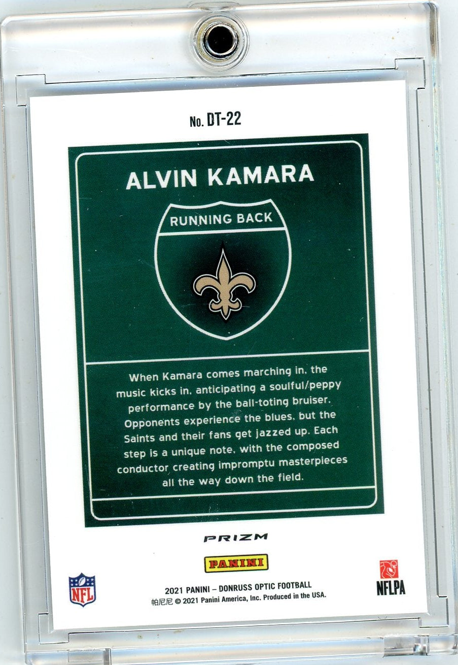 Alvin Kamara 2021 Panini Donruss Optic Downtown