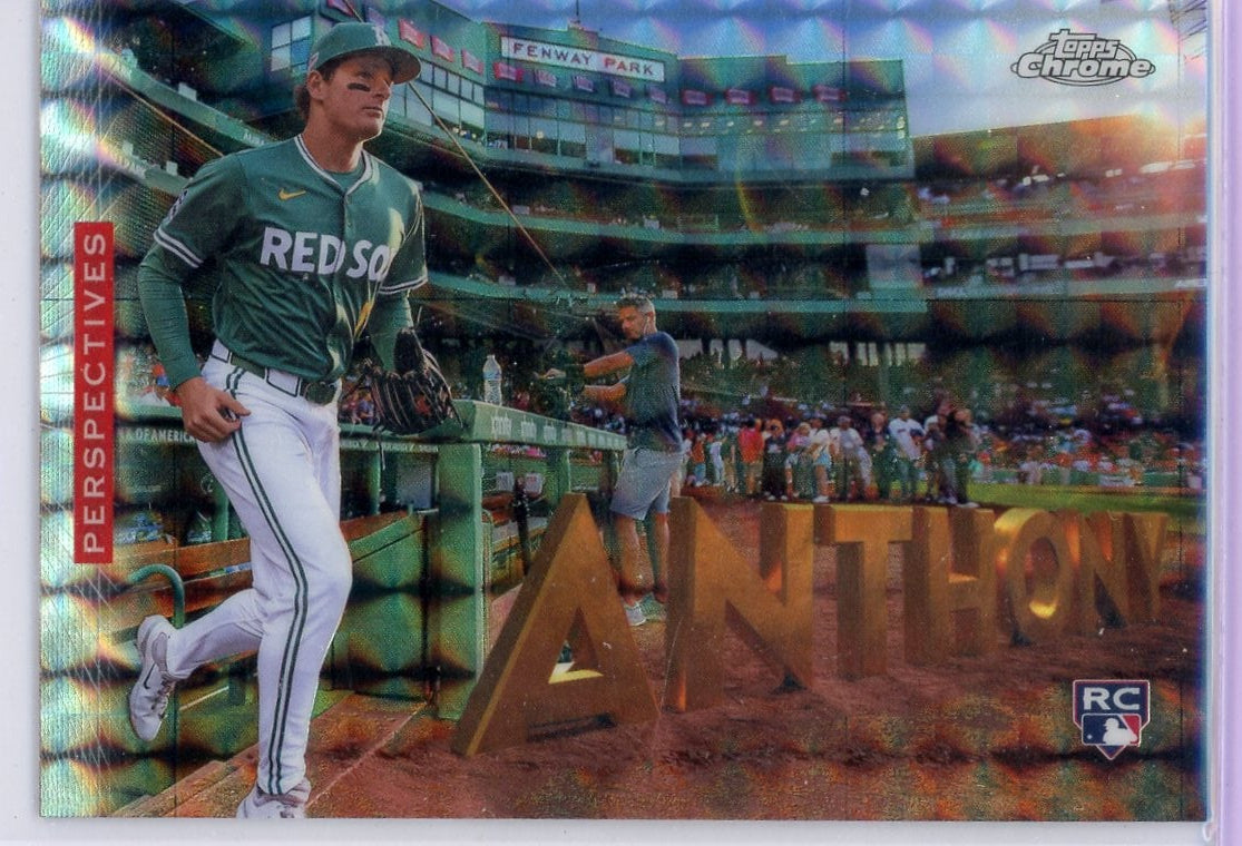 Roman Anthony 2026 Topps Chrome Perspectives Geometric Refractor RC