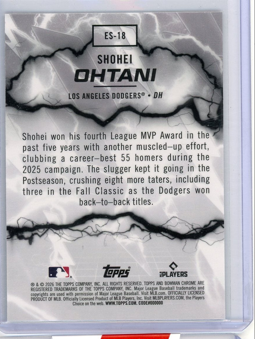Shohei Ohtani 2025-26 Bowman Chrome Electric Sluggers #ES-18
