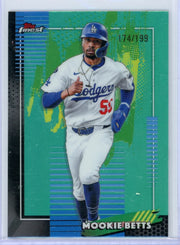 Mookie Betts Topps Finest Aqua Refractor #'d 174/199