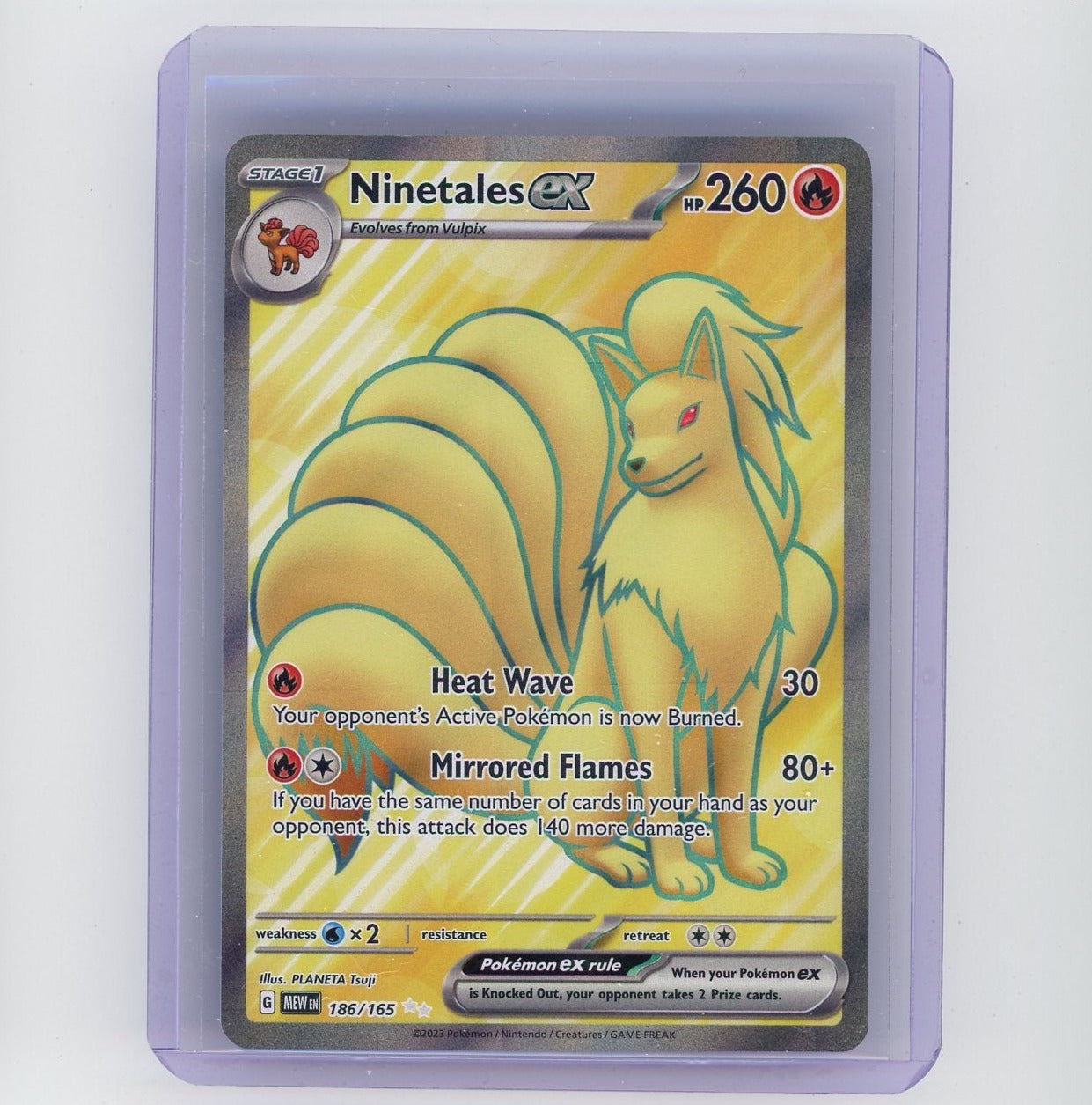 Ninetales EX 2023 Pokémon Rare Holo #186/165