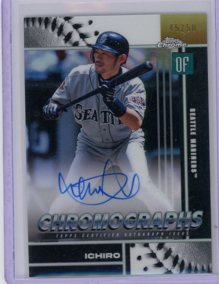 Ichiro 2026 Topps Chrome Chromographs #'d 45/50