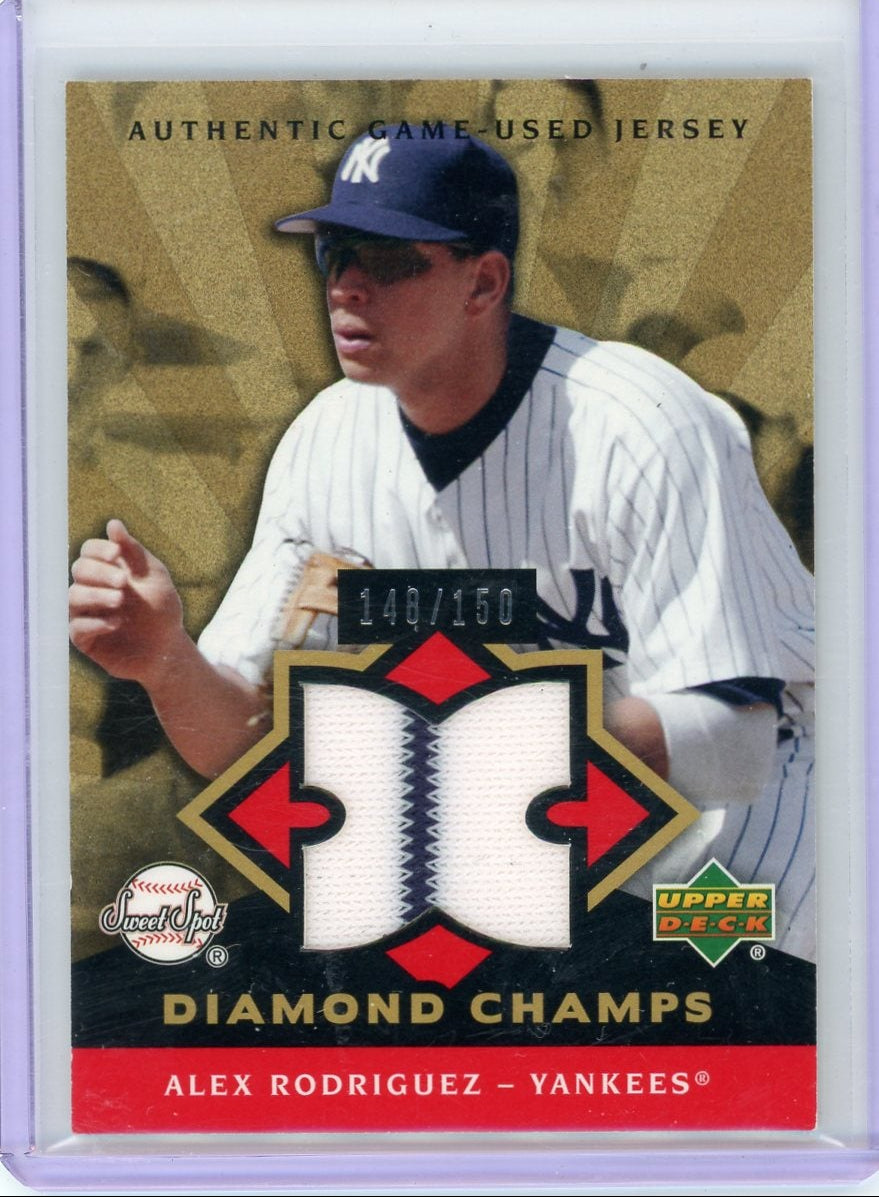 Alex Rodriguez 2004 Upper Deck Diamond Champs Relic #'d 148/150