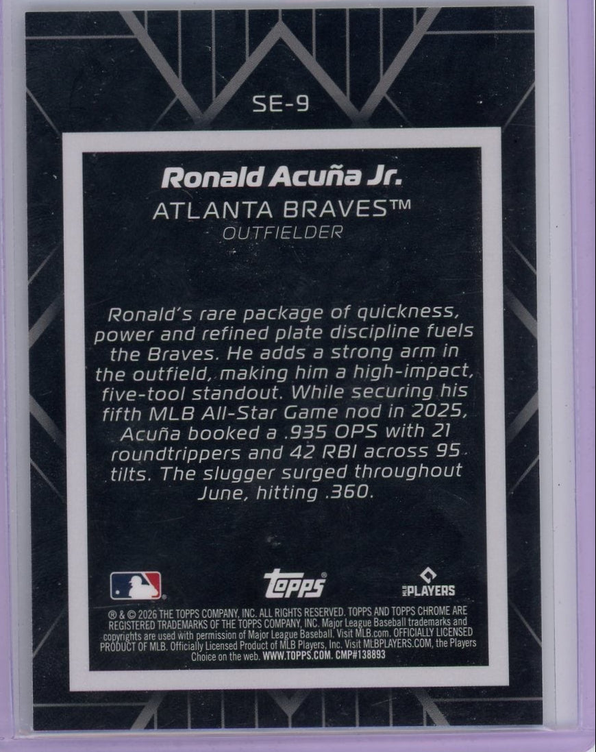 Ronald Acuna Jr. Topps Chrome Shadow Etch