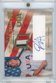 Eric Hosmer 2008 Upper Deck Baseball Series 2 Junior National Team autograph relic #'d 65/99