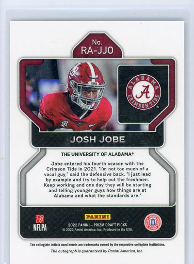 Josh Jobe 2022 Panini Prizm Draft autograph