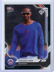 Francisco Lindor 2026 Topps Now Opening Day Black Foil #'d 05/10
