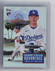 Yoshinobu Yamamoto 2024 Topps Home Field Advantage rookie card SP