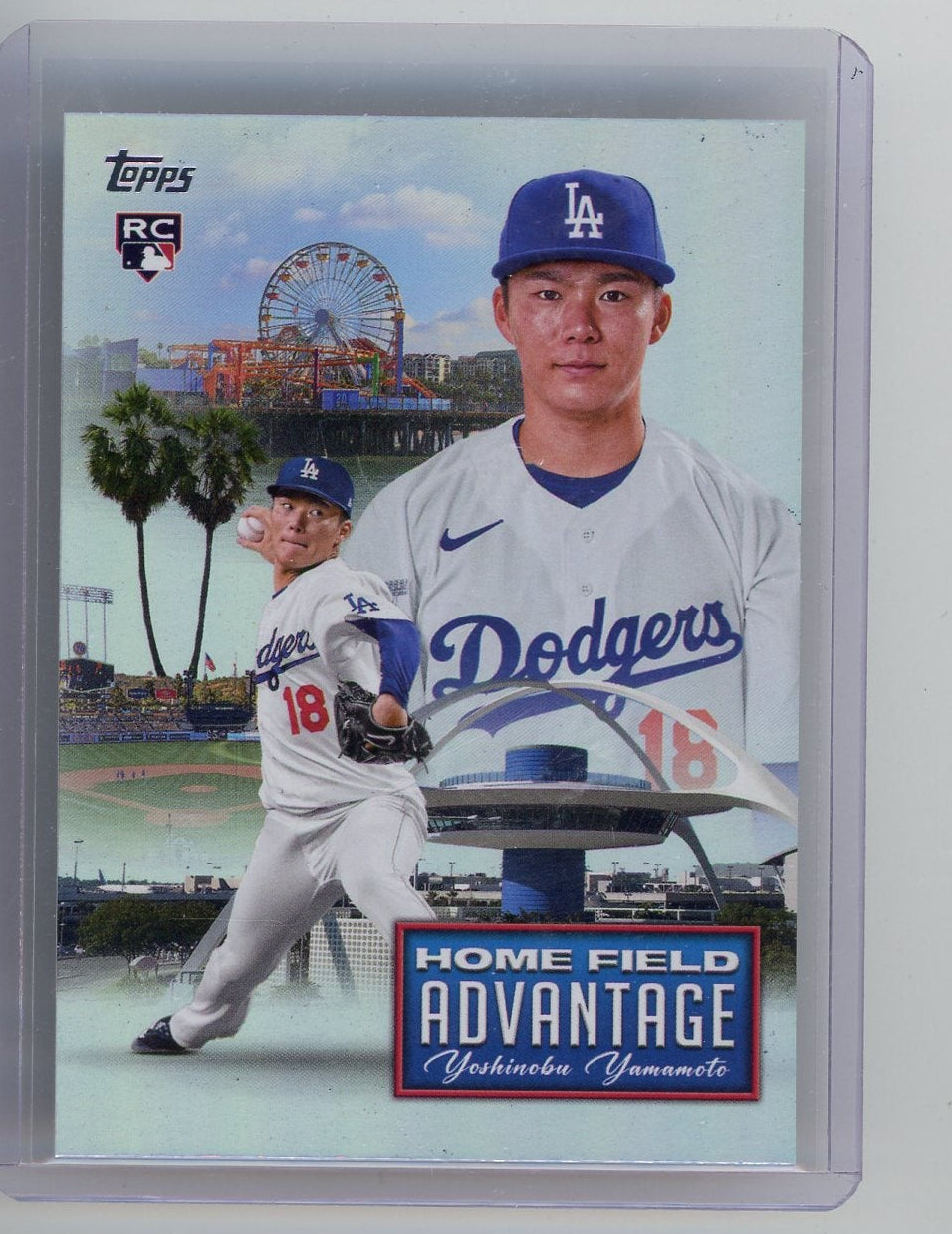 Yoshinobu Yamamoto 2024 Topps Home Field Advantage rookie card SP