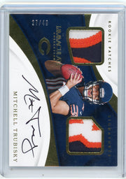 Mitchell Trubisky 2017 Panini Immaculate Rookie Patches Signatures RPA #'d 27/49