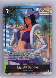 Ms. All Sunday One Piece The Azure Sea's Seven SR Alternate Art #OP14-084