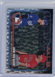 Ohtani / Trout 2024 Topps Veteran Combos silver crackle holo