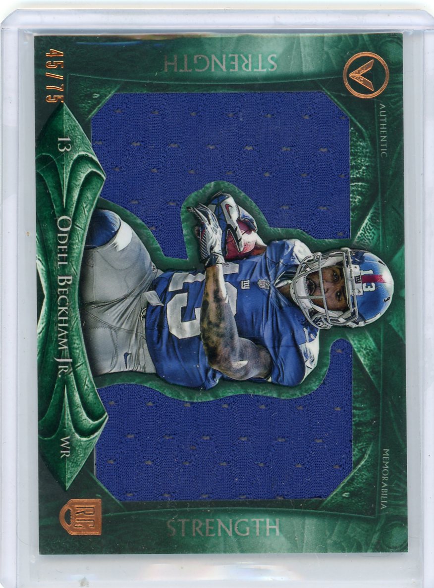Odell Beckham Jr. 2014 Topps Valor Jumbo Relic rookie card #'d 45/75
