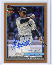 Jorge Posada 2026 Topps 75th Anniversary Autograph Gold #'d 39/50
