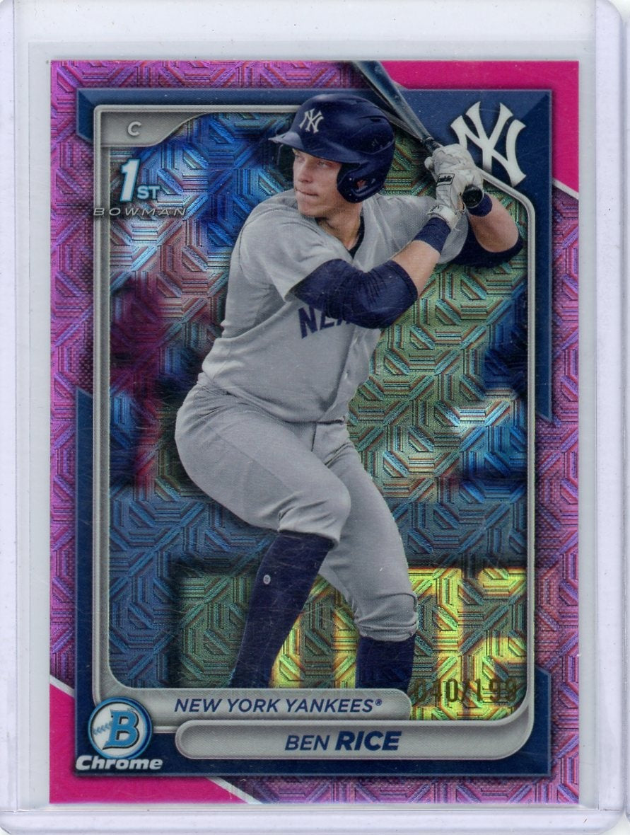 Ben Rice 2024 Bowman Chrome Pink Mojo Refractor /199