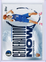 Cooper Flagg 2025-26 Topps Generation Now rookie card