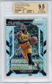LeBron James 2016-17 Panini Prizm Go Hard or Go Home mojo prizm #’d 07/25 BGS 9.5