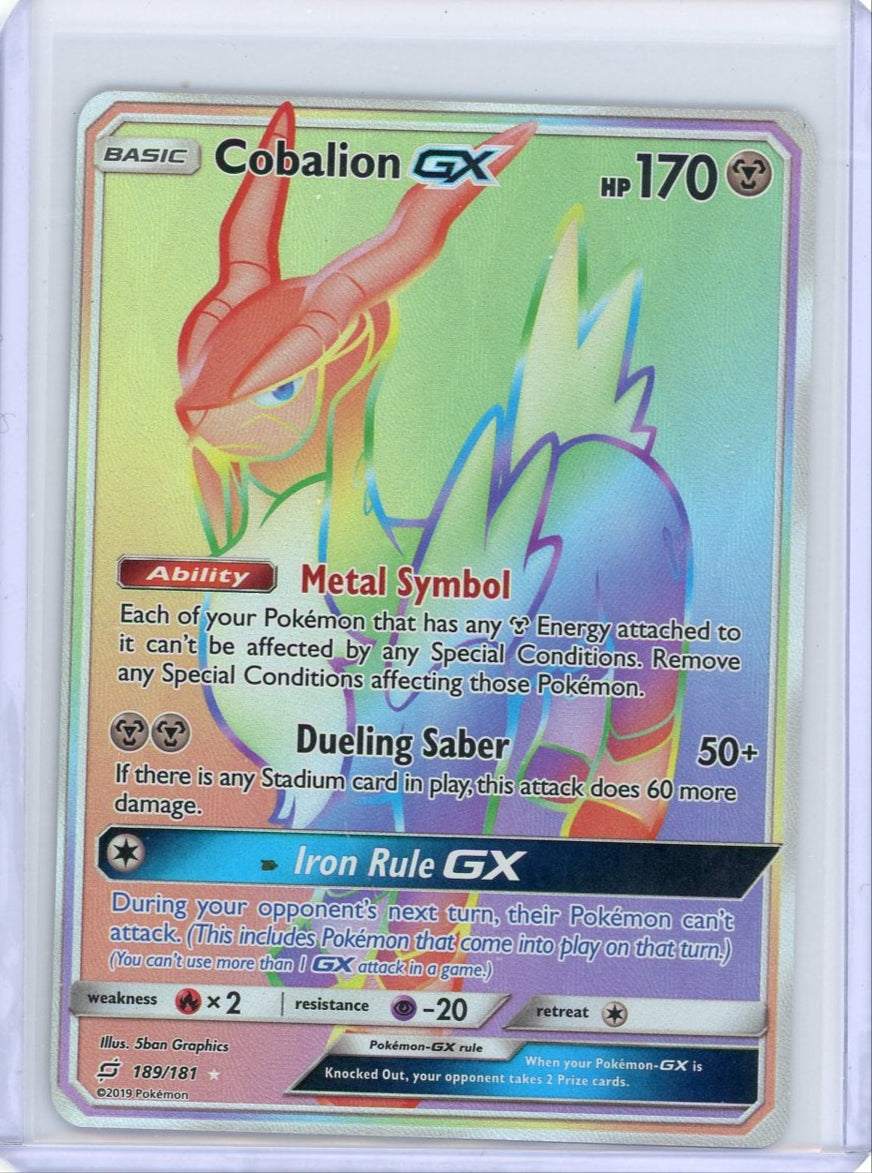 Cobalion GX 2017 Pokemon Team Up #189/181