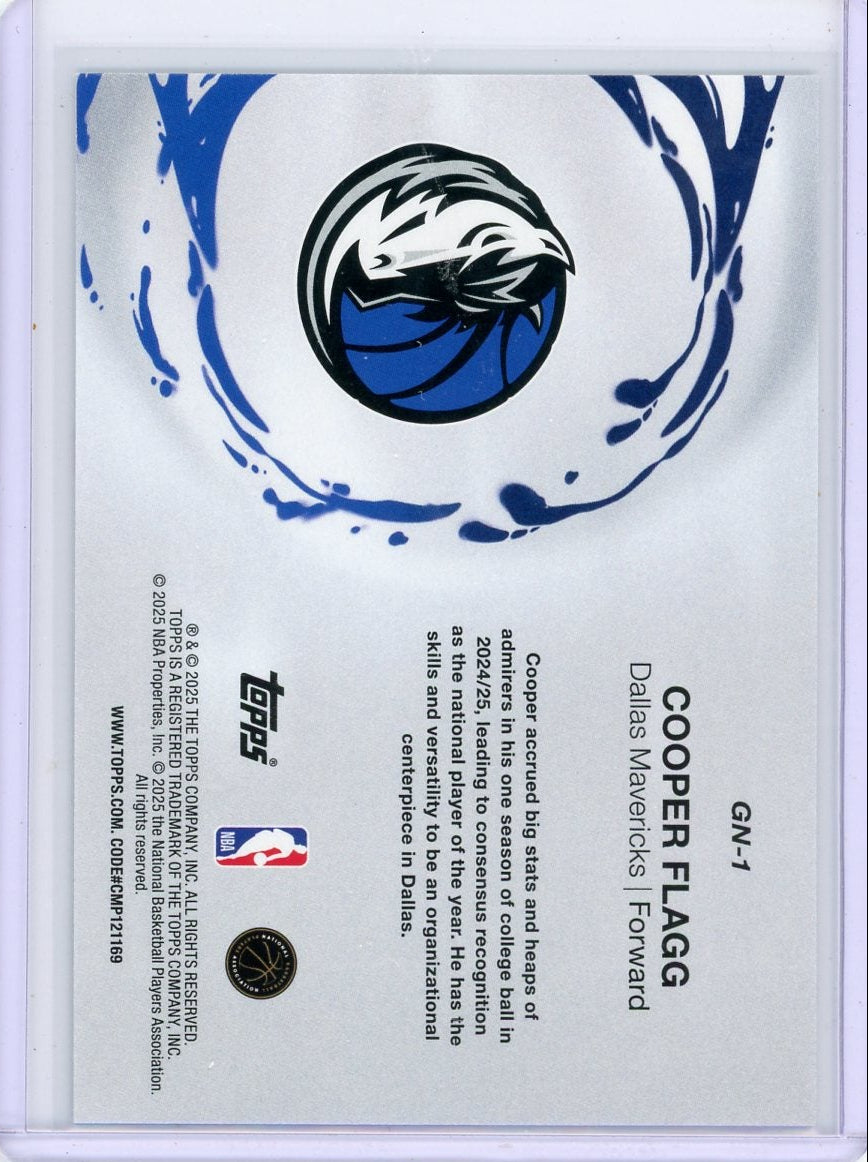 Cooper Flagg 2025-26 Topps Generation Now rookie card