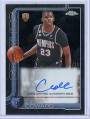 Cedric Coward 2025-26 Topps Chrome Update Rookie Autograph Black #'d 08/10