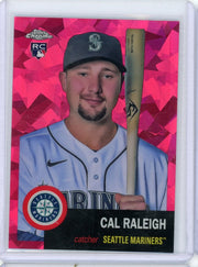 Cal Raleigh 2022 Topps Chrome Fuchsia Atomic Refractor Rookie