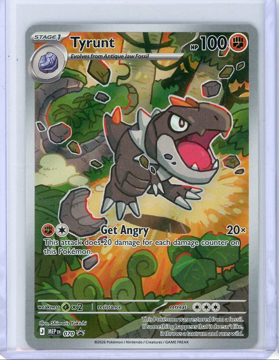 Tyrunt Pokémon Mega Evolution Black Star Promo #070
