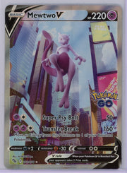 Mewtwo V Pokémon Go Alternate Art Ultra Rare (LP) #072/078
