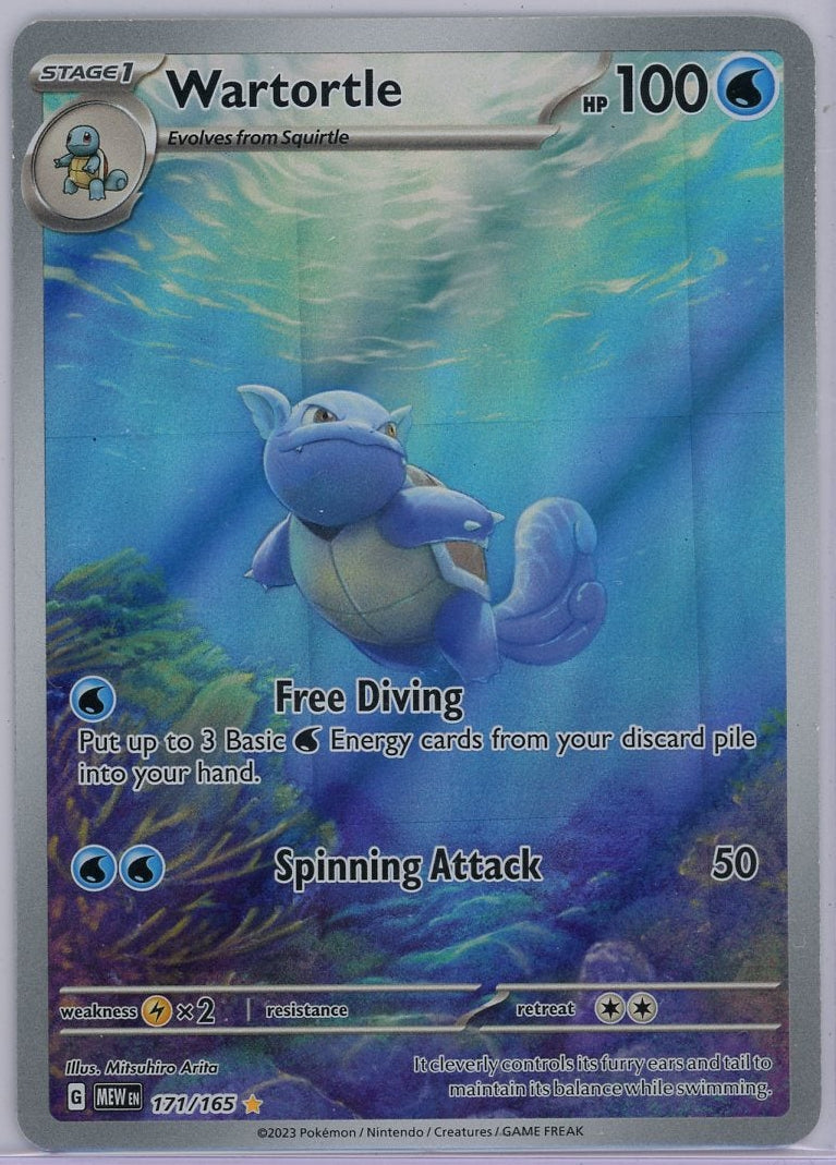 Wartortle Pokémon 151 Illustration Rare (LP) #171/165