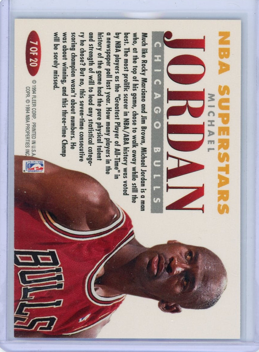 Michael Jordan 1993-94 Fleer NBA Superstars #7