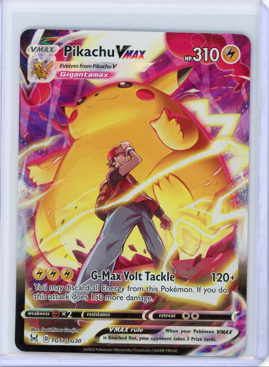 Pikachu VMAX 2022 Pokemon Lost Origin Trainer Gallery #TG17/TG30