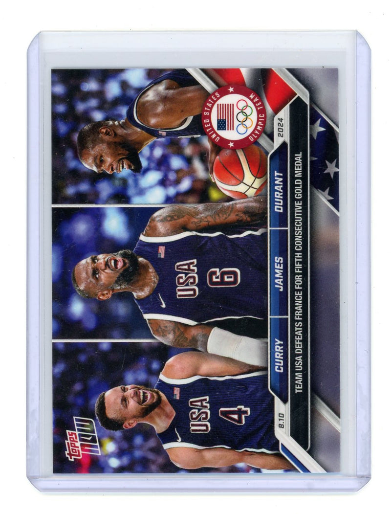 Stephen Curry / LeBron James / Kevin Durant 2024 Topps Now Team USA 