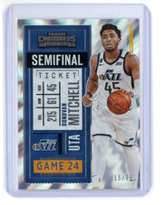 Donovan Mitchell 2020-21 Panini Contenders Semifinal Ticket #'d 15/99