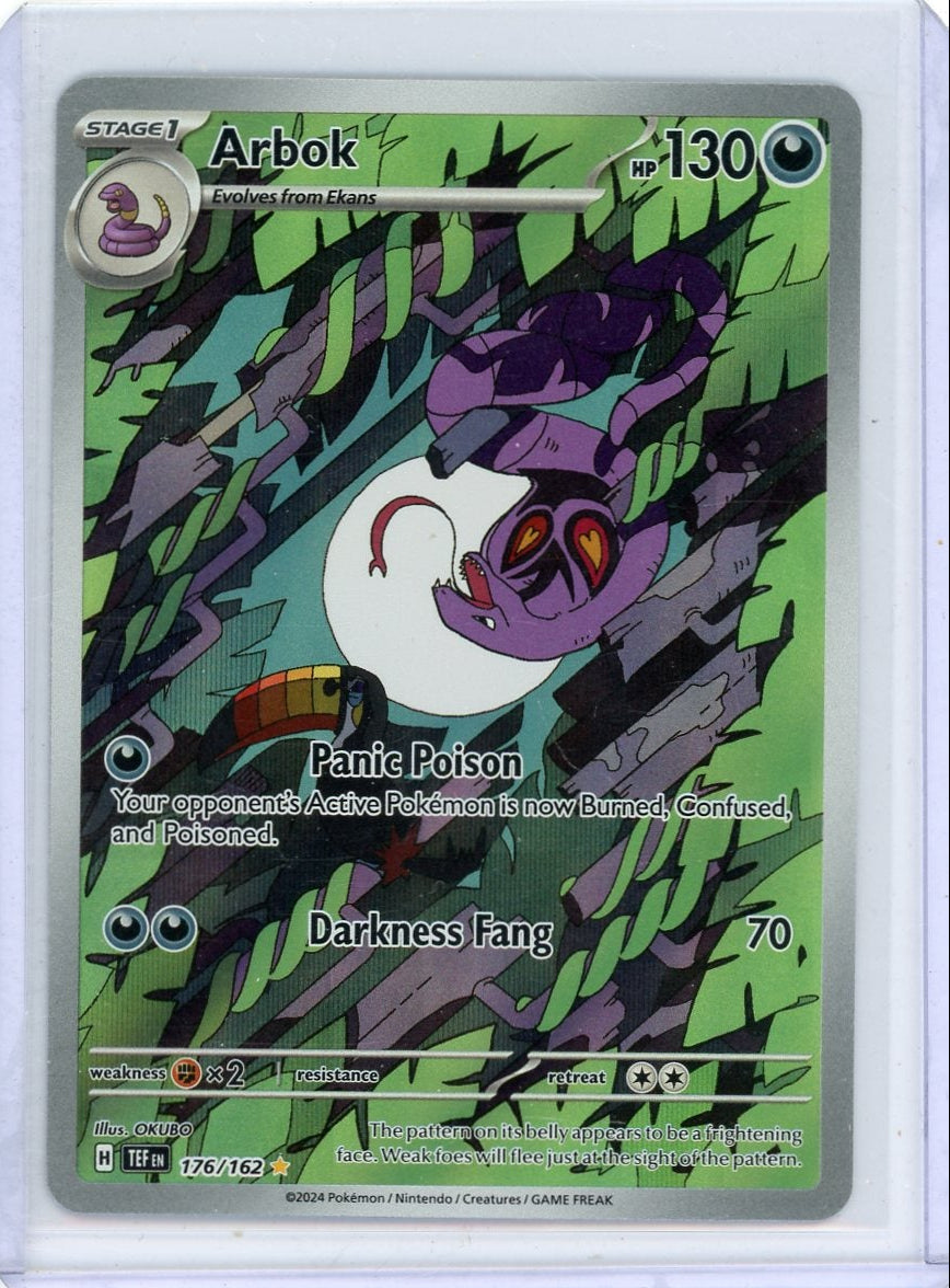 Arbok 2024 Pokemon Temporal Flames Illustration rare #176/162