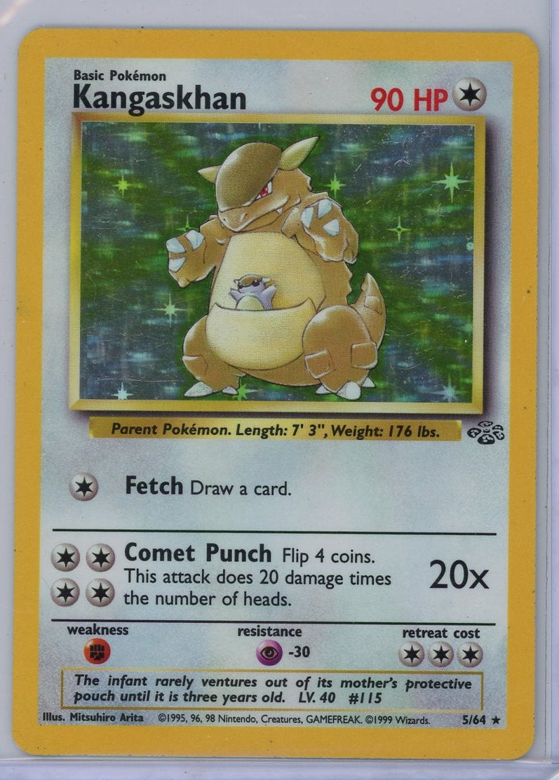 Kangaskhan Pokémon Jungle Unlimited Holo Rare #5/64