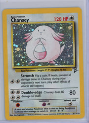 Chansey Pokémon Base Set 2 Unlimited Holo Rare #3/130