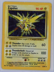 Zapdos Pokémon Base Set Holo Rare (MP) #16/102