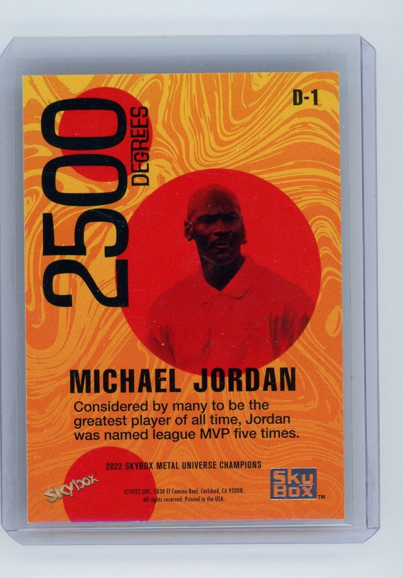 Michael Jordan 2022 Upper Deck SkyBx Metal Universe Champions 2500 Degrees foil