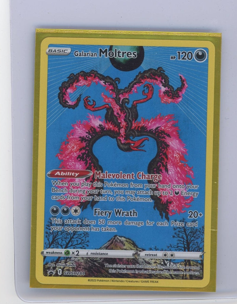 Galarian Moltres 2023 Pokemon Black Star Promo SWSH284