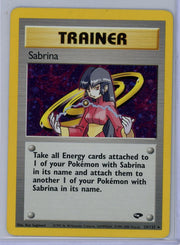 Sabrina Pokémon Gym Challenge Unlimited Holo Rare #020/132